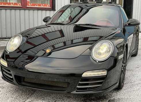 Svart Porsche 997/ 911 Carrera 4S stulen i Rotebro, Sollentuna norr om Stockholm